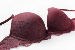 Balconette Floral Lace Detailed Bra Panty Set