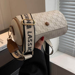 Barrel Shaped Crossbody Bag