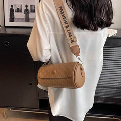 Barrel Shaped Crossbody Bag