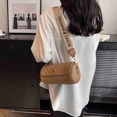 Barrel Shaped Crossbody Bag