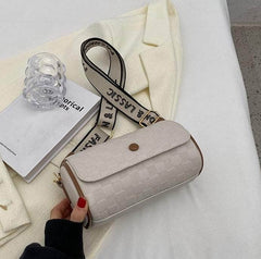 Barrel Shaped Crossbody Bag Ivory
