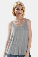 Basic Bae Bamboo Scoop Neck Double Spaghetti Straps Cami Gray / S