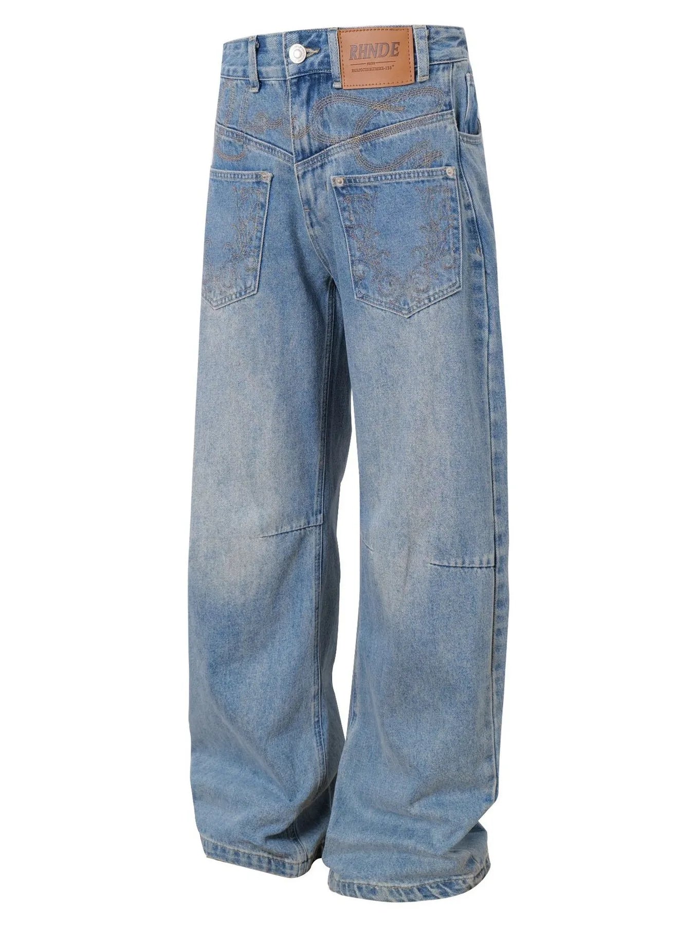 Basic style Oversized Wide leg Jeans