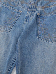 Basic style Oversized Wide leg Jeans