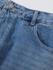 Basic style Oversized Wide leg Jeans