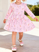 childrens-bunny-and-carrot-print-ruffle-sleeve-a-line-dress-01