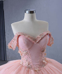 Bead Decor Floral Ball Wedding Dress - 9X7H2