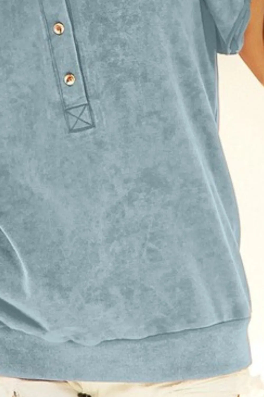 BiBi Mineral Washed Terry Top