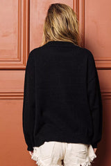 BiBi Tinsel Lettering Christmas Sweater