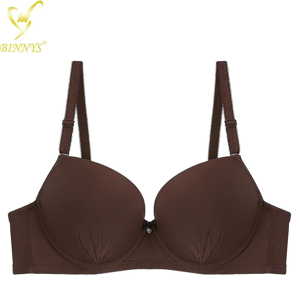 BINNYS B Cup Bra: Latest Girls Simple Style, Teenager Ladies, Super Quality Push-Up Underwire Women's Underwear