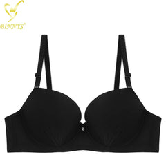 BINNYS B Cup Bra: Latest Girls Simple Style, Teenager Ladies, Super Quality Push-Up Underwire Women's Underwear black / B / 34