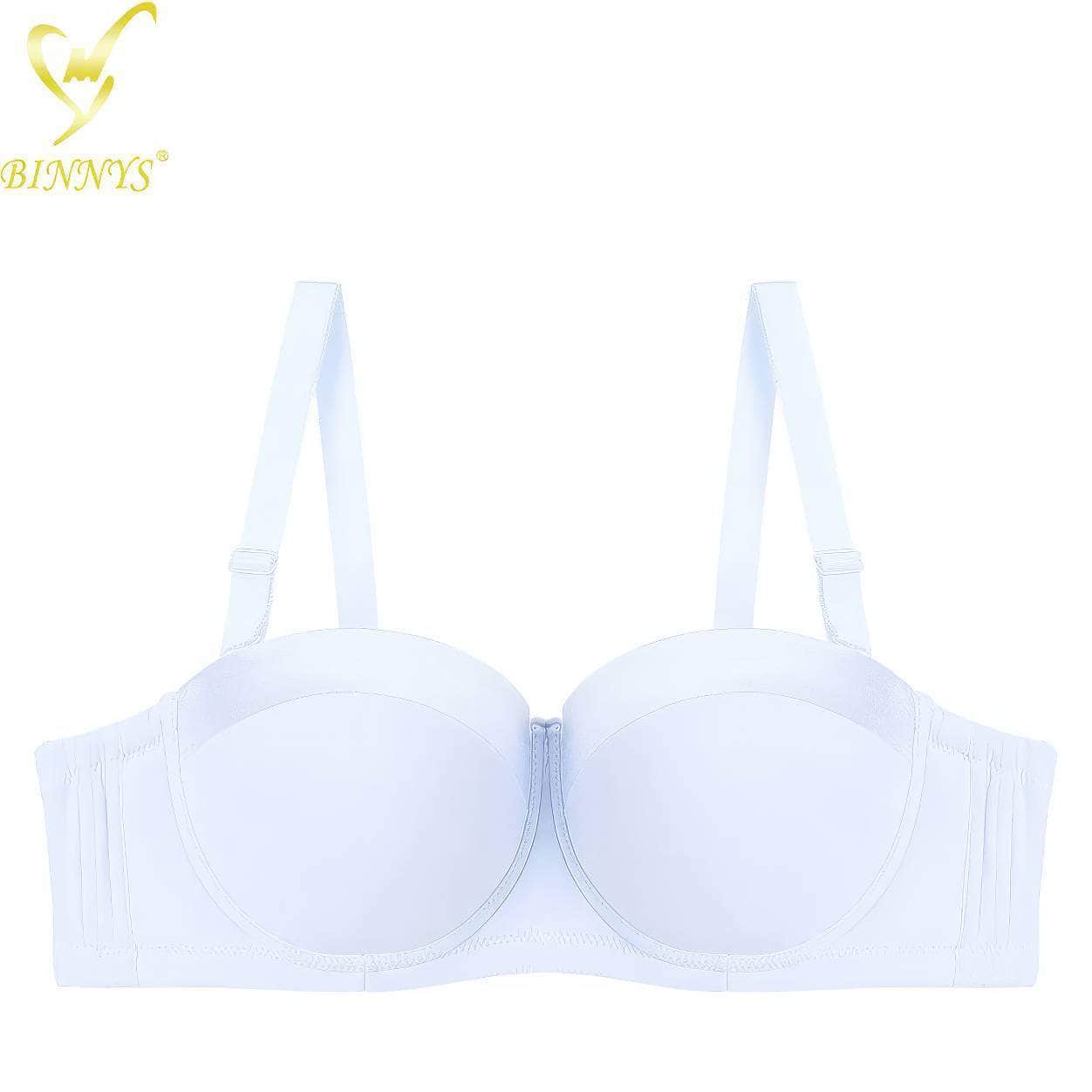 BINNYS Bra for Women: 38C, Strapless C Cup Without Straps, Half Cup, Sexy Underwear, Silicone, High-Quality Lingerie Ladies Bra