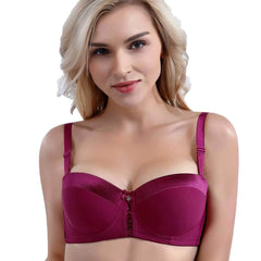 BINNYS C Cup Half Cup Sexy Gathered Ladies Bra Kit - Push-Up Woman Bra