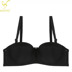 BINNYS C Cup Half Cup Sexy Ladies Bra Kit:Push-Up Woman Bra black / C / 36