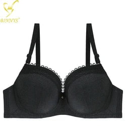 BINNYS Women's Bra: Solid Color, Adjustable Straps, 36D 38D 40D 42D Plus Size with Underwire