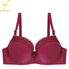 BINNYS Women's Bra: Solid Color, Adjustable Straps, 36D 38D 40D 42D Plus Size with Underwire