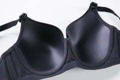 BINNYS Women's D Cup Full Cup High-Quality Plus Sizes Underwear: Striped, Spandex Nylon, Underwire Bra