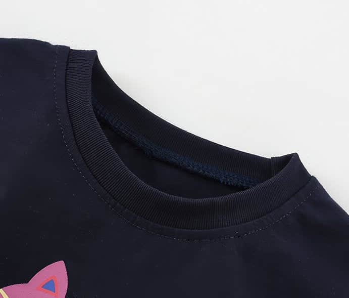 Black Short Sleeve T-Shirt for Kids