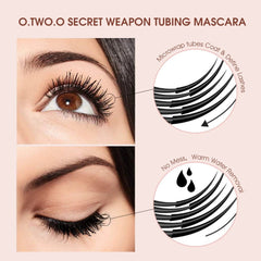 Black Waterproof 4D Silk Fiber Mascara - Long-lasting Lash Extension Makeup