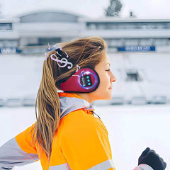 Bluetooth Ear Muffs - Wireless Noise Reduction Safety Earmuffs for Sleeping and Hearing Headphones mini foldable wine