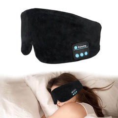 Bluetooth Headphones Sleeping Mask - Travel Cotton Eye Mask for Women and Men with Wireless Cooling Earphones