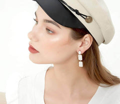 Bohemian Pearl Light Pastel Drop Earrings