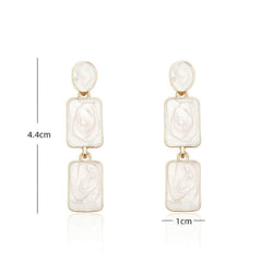 Bohemian Pearl Light Pastel Drop Earrings