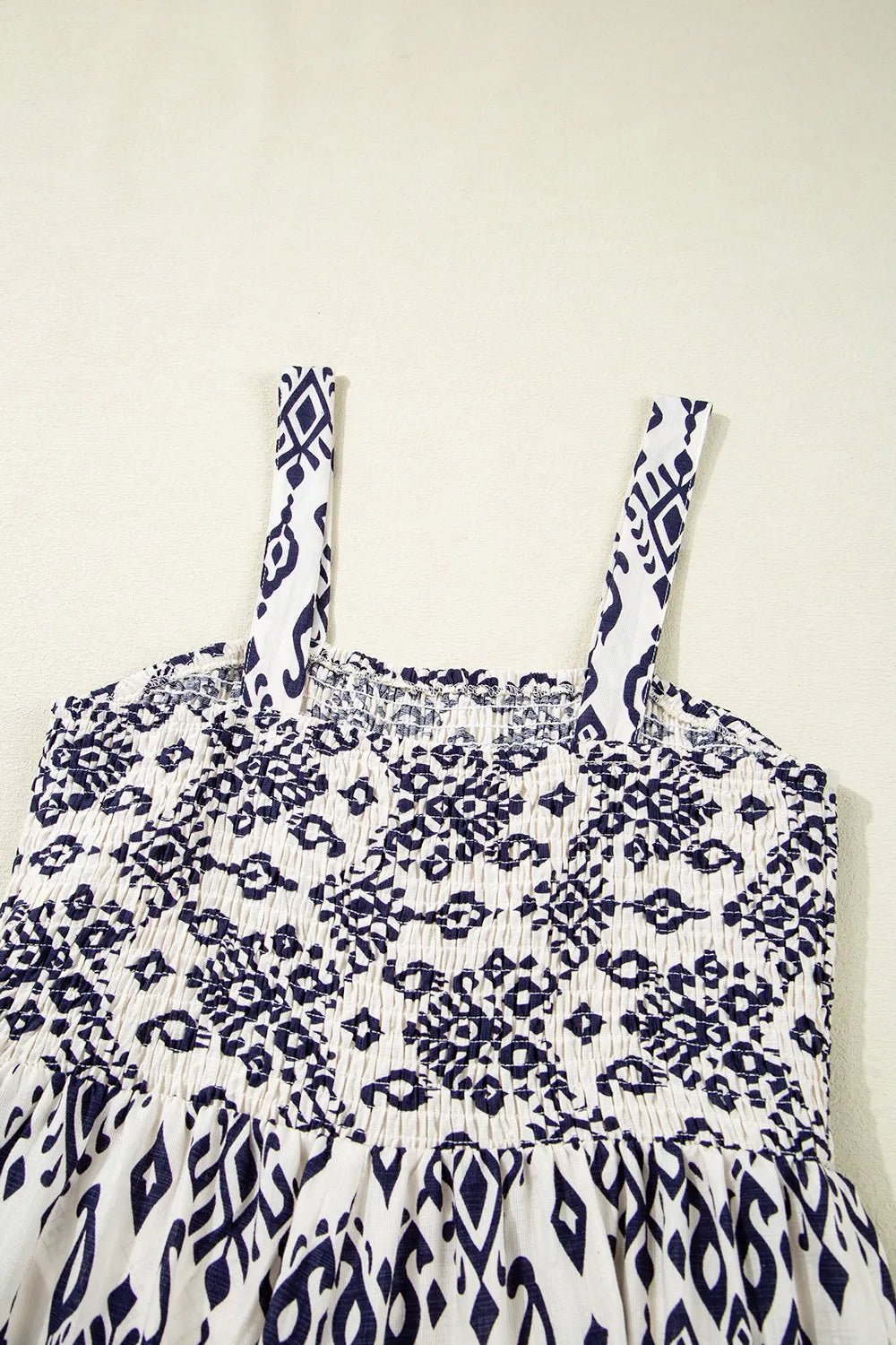 Bohemian Print Wide Leg Jumpsuit