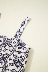 Bohemian Print Wide Leg Jumpsuit