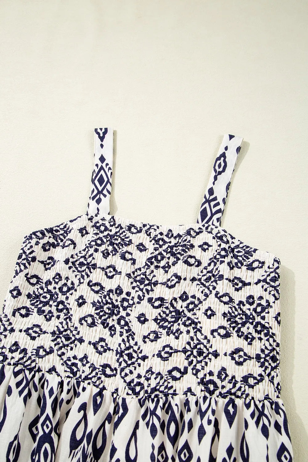 Bohemian Print Wide Leg Jumpsuit