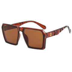 Bold & Stylish Oversized Square Shades Eyewear Tea / Resin