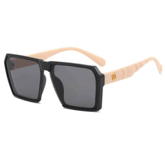 Bold & Stylish Oversized Square Shades Eyewear Transparent Gray / Resin