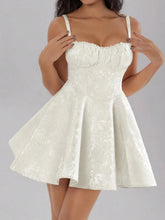Bow Back Sweetheart Neck Cami Dress White / S