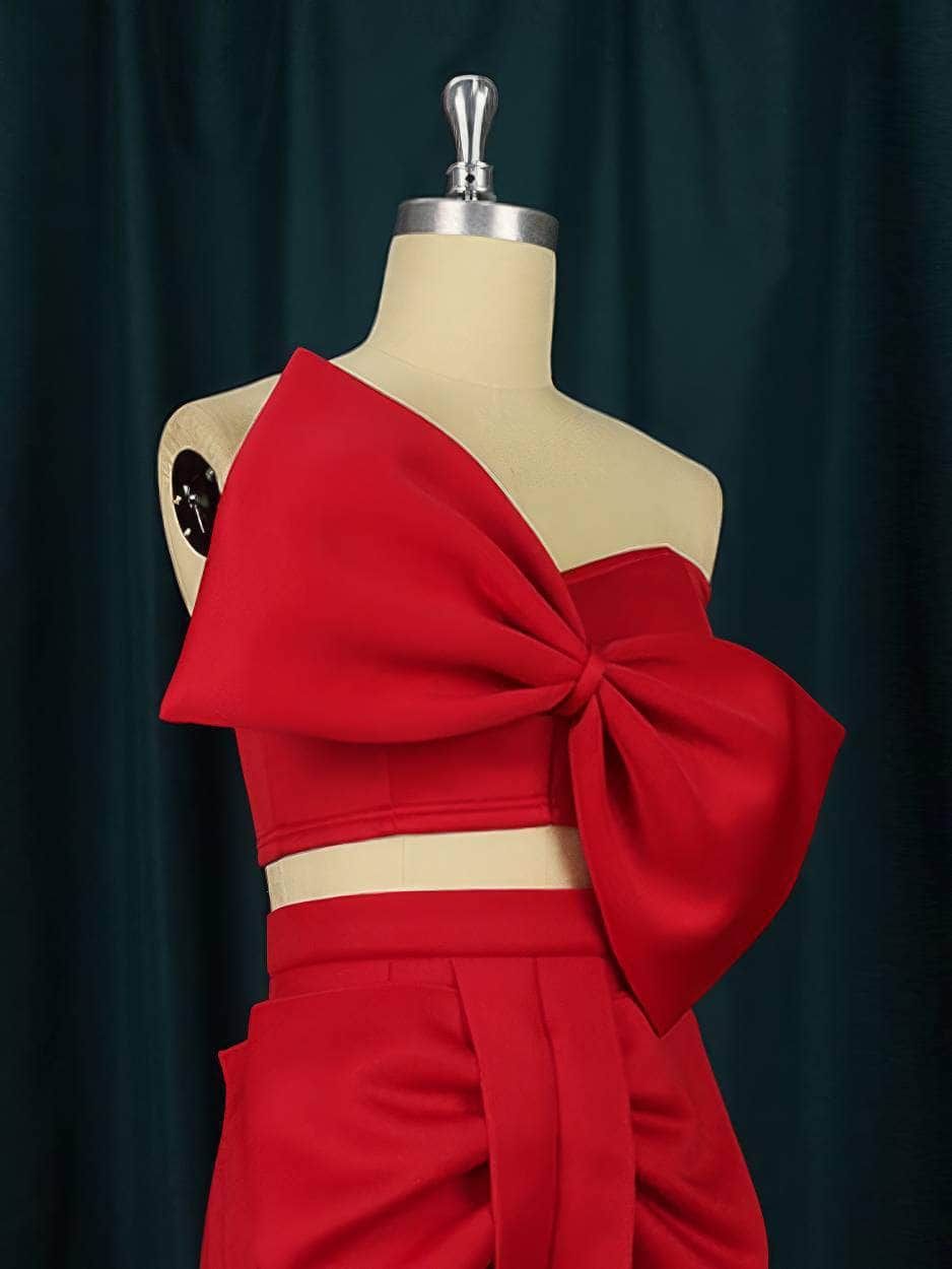 Bow Detail Bandeau Tube Top