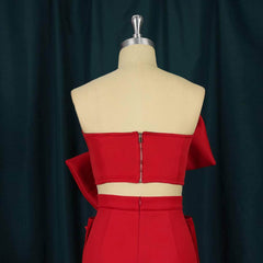 Bow Detail Bandeau Tube Top
