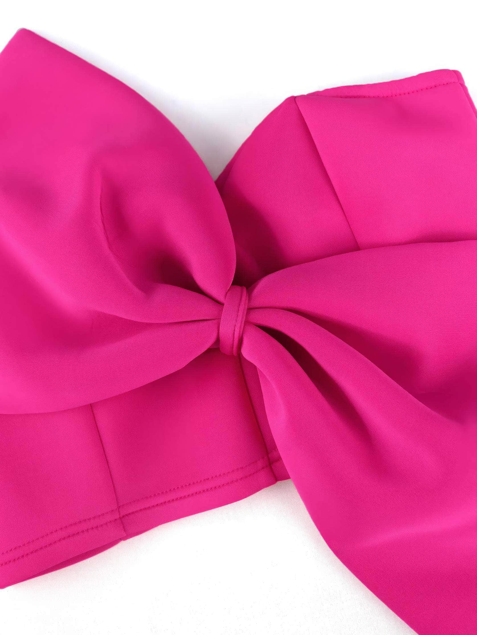 Bow Detail Bandeau Tube Top