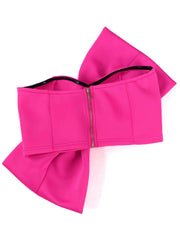 Bow Detail Bandeau Tube Top