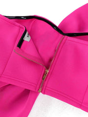 Bow Detail Bandeau Tube Top