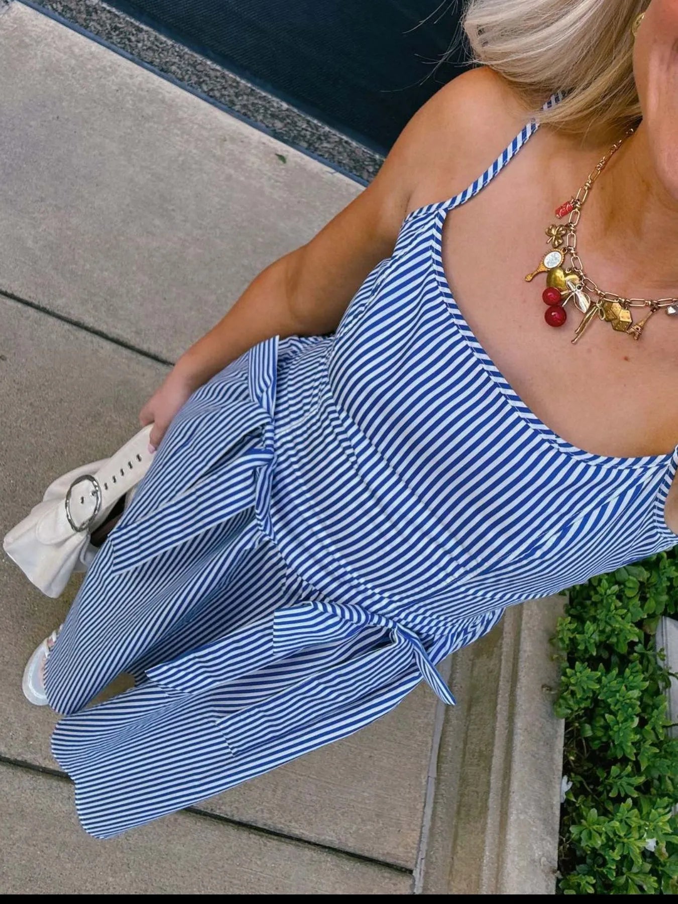 Bow Detail Midi Cami Dress