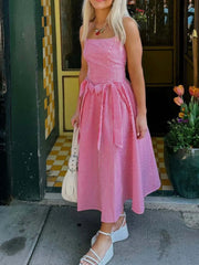 Bow Detail Midi Cami Dress