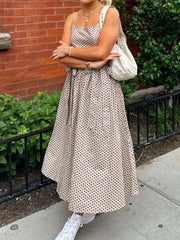 Bow Detail Midi Cami Dress