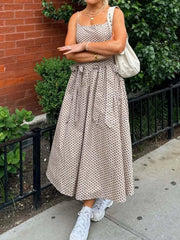 Bow Detail Midi Cami Dress