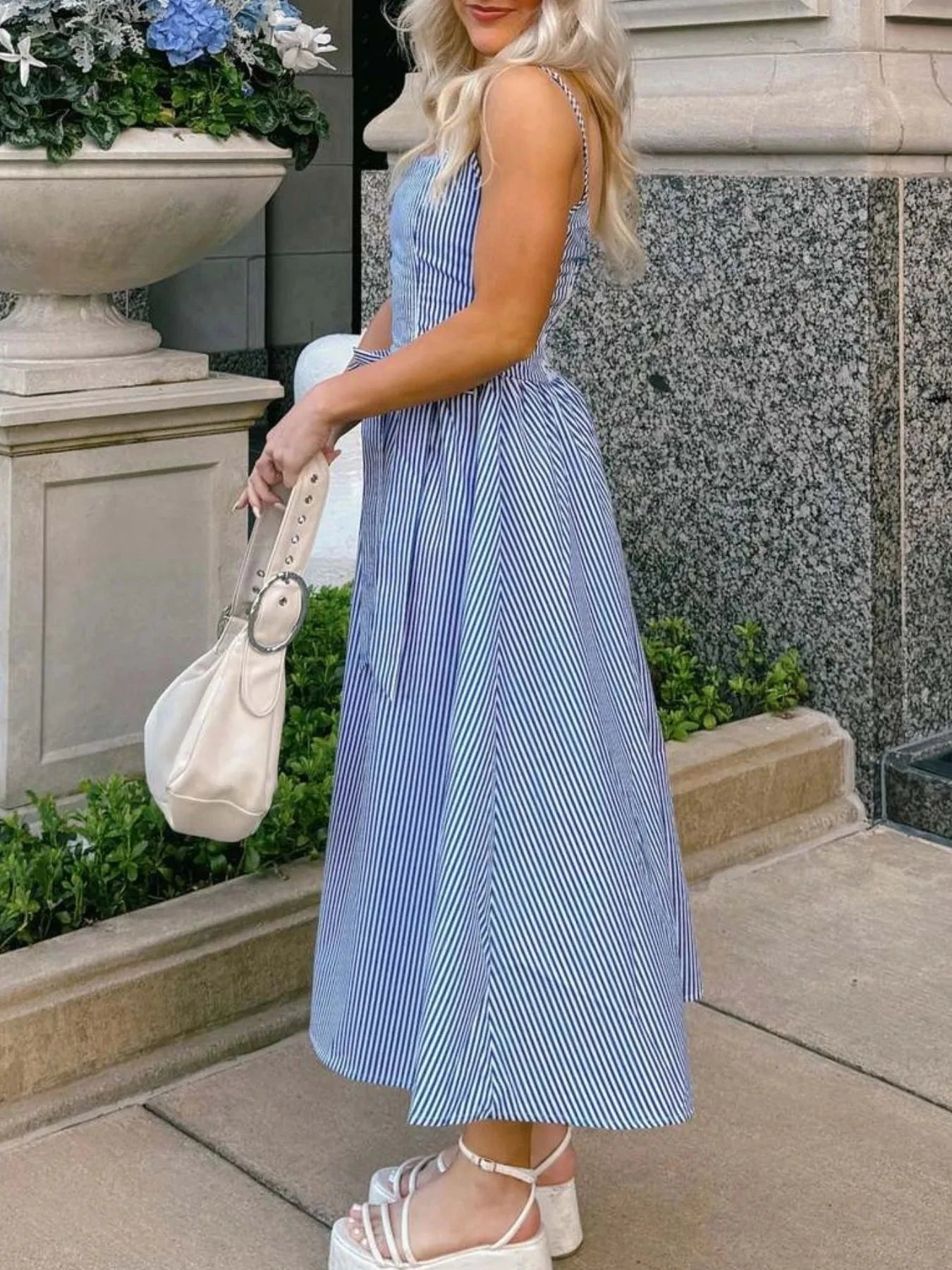 Bow Detail Midi Cami Dress