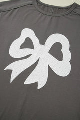 Bow Graphic Short Sleeve T-Shirt