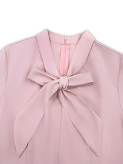 Bow-Knot Long Sleeve Mermaid Dress