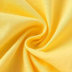 Bright Yellow Short Sleeve T-Shirt for Girls with Whimsical Cat on Roller Skates