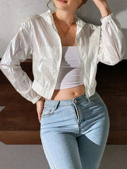 Butterfly Back Zip Up Hooded Jacket