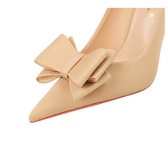 Butterfly Bow Knot Pointed Toe Stiletto Heels