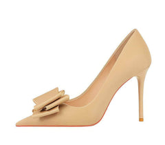 Butterfly Bow Knot Pointed Toe Stiletto Heels