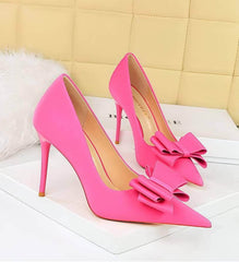 Butterfly Bow Knot Pointed Toe Stiletto Heels